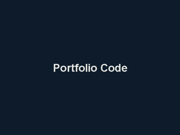 A placeholder image for the portfolio project's source code